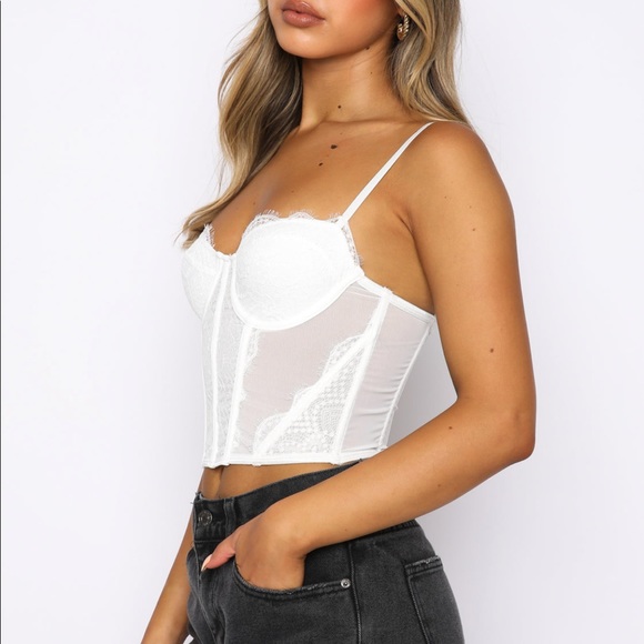 WHITEFOX lace/mesh corset top - Picture 2 of 3